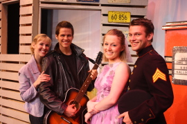 Melissa Anderson Clark, Bryan Tank, Cara Chumbley, and Andy Gibb Clark in All Shook Up