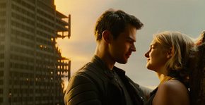 Theo James and Shailene Woodley in Allegiant
