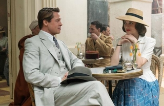 Brad Pitt and Marion Cotillard in Allied