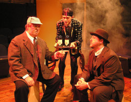 John VanDeWoestyne, Adam Overberg, and Chris White in Around the World in 80 Days