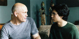 John Malkovich and Max Minghella in Art School Confidential