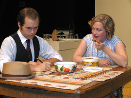 Ashley Hoskins, with Broc Nelson, in Crimes of the Heart