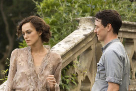 Keira Knightley and James McAvoy in Atonement