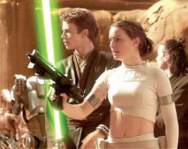 Hayden Christensen and Natalie Portman in Star Wars, Episode III - Attack of the Clones