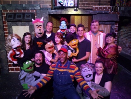 the District Theatre's Avenue Q ensemble