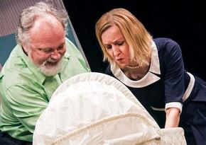 John R. Turner and Sara Kutzli in Baby with the Bathwater