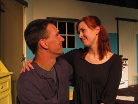 Erik Finch and Melissa Anderson Clark in The Beauty Queen of Leenane