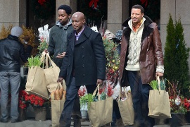 Harold Perrineau, Taye Diggs, and Terrence Howard in The Best Man Holiday
