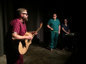 Jeremy Mahr, James Fairchild, and Brent Tubbs in The Complete Word of God (abridged)