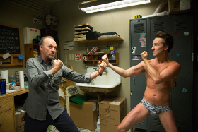 Michael Keaton and Edward Norton in Birdman