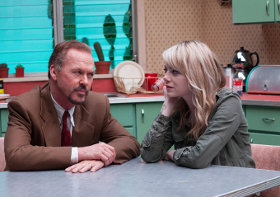 Michael Keaton and Emma Stone in Birdman