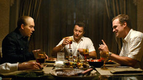 Johnny Depp, Joel Edgerton, and David Harbour in Black Mass