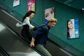 Wei Tang and Chris Hemsworth in Blackhat