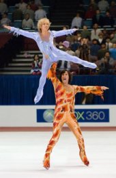 Jon Heder and Will Ferrell in Blades of Glory