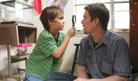 Ellar Coltrane and Ethan Hawke in Boyhood