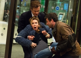 Renee Zellweger, Colin Firth, and Patrick Dempsey in Bridget Jones's Baby