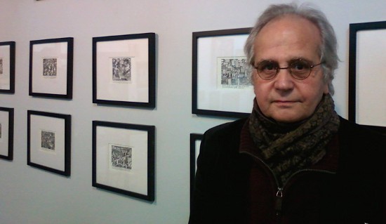 Bruce Carter at a 2014 exhibit of his work at Atom Gallery. Photo courtesy of the Carter family.