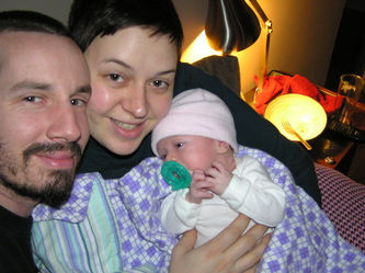 Curtis Butterfield, Sarah Mason-Butterfield, and their daughter Clara. Photo courtesy Sarah Mason-Butterfield.