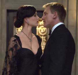 Eva Green and Daniel Craig in Casino Royale