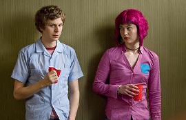 Michael Cera and Mary Elizabeth Winstead in Scott Pilgrim Vs. the World