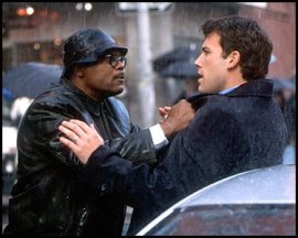 Samuel L. Jackson and Ben Affleck in Changing Lanes