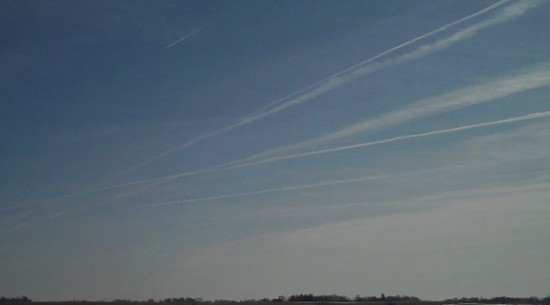 Skies above Iowa, north of Waterloo, March 1, 2011.