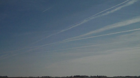 Skies above Iowa, north of Waterloo, March 1, 2011. Skies above Iowa, north of Waterloo, March 1, 2011.