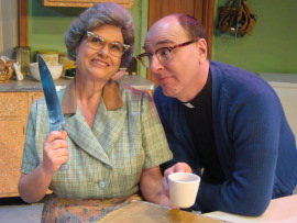 Nicole Savitt and Tom Walljasper in Church Basement Ladies