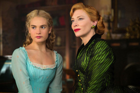 Lily James and Cate Blanchett in Cinderella