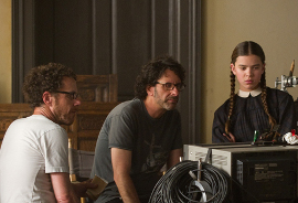 True Grit's Ethan and Joel Coen, with Hailee Steinfeld