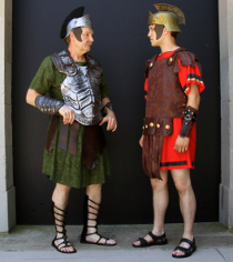 Bob Hanske and Tyler Henning in Coriolanus