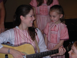 Liz Millea and Ali Girsch in The Sound of Music