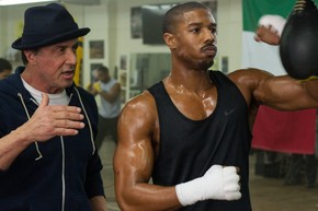 Sylvester Stallone and Michael B. Jordan in Creed