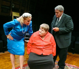 Stacy McKean Herrick, Eugenia Giebel, and David Bailey in The Curious Savage