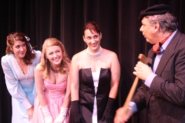 Andrea Millea, Cara Chumbley, Shana Lavino, and Jim Seward in Curtains