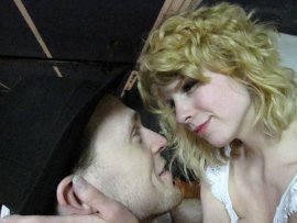 Adam Overberg and Maggie Woolley in Cyrano de Bergerac