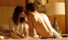 Dakota Johnson and Jamie Dornan in Fifty Shades of Grey