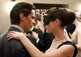 Christian Bale and Anne Hathaway in The Dark Knight Rises