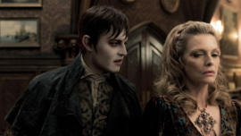 Johnny Depp and Michelle Pfeiffer in Dark Shadows