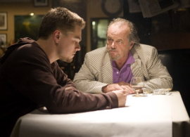 Leonardo DiCaprio and Jack Nicholson in The Departed