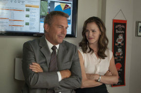 Kevin Costner and Jennifer Garner in Draft Day