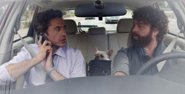 Robert Downey Jr. and Zach Galifianakis in Due Date