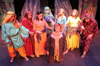 Dennis Harker, Heather Roman, Abbey Donohoe, Tyler Finley, Daniel Williams, Ally Zahringer, Jennifer Sondgeroth, and John Erb in Children of Eden