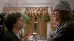 Jesse Eisenberg and Jason Segel in The End of the Tour