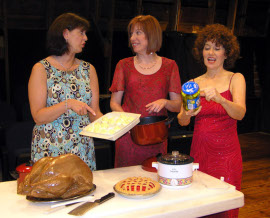 Valerie Peiper, Lorrie Halsall, and Diane Greenwood in Dearly Beloved