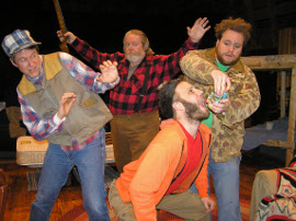 Don Faust, John VanDeWoestyne, Jonathan Grafft, and Justin Raver in Escanaba in da Moonlight