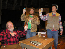 John VanDeWoestyne, Justin Raver, and Don Faust in Escanaba in da Moonlight