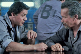 Sylvester Stallone and Arnold Schwarzenegger in Escape Plan