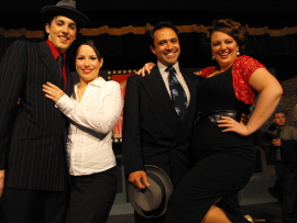 Adam Peters, Jenni Boldt, Jason Platt, and Tracy Pelzer-Timm in Guys & Dolls