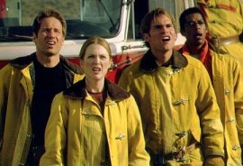 David Duchovny, Julianne Moore, Seann William Scott, and Orlando Jones in Evolution